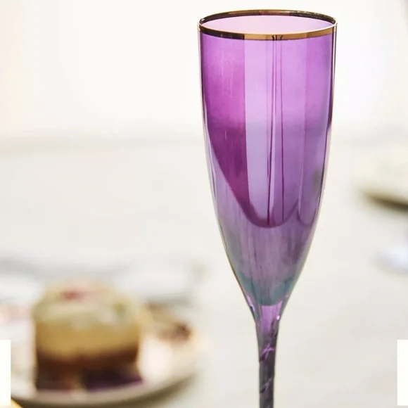 Anthropologie "Alta Flute glasses Set of 4" NWT - Picture 4 of 4